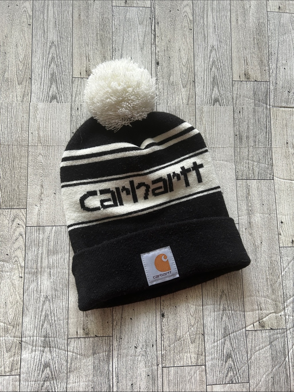 Carhartt knit Pom Pom cuffed Beanie